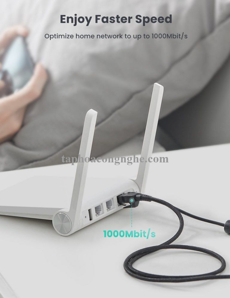 Ugreen 70682 5M Cat6E FTP cáp nối mạng truyền dữ liệu giữa các máy tính NW135 30070682